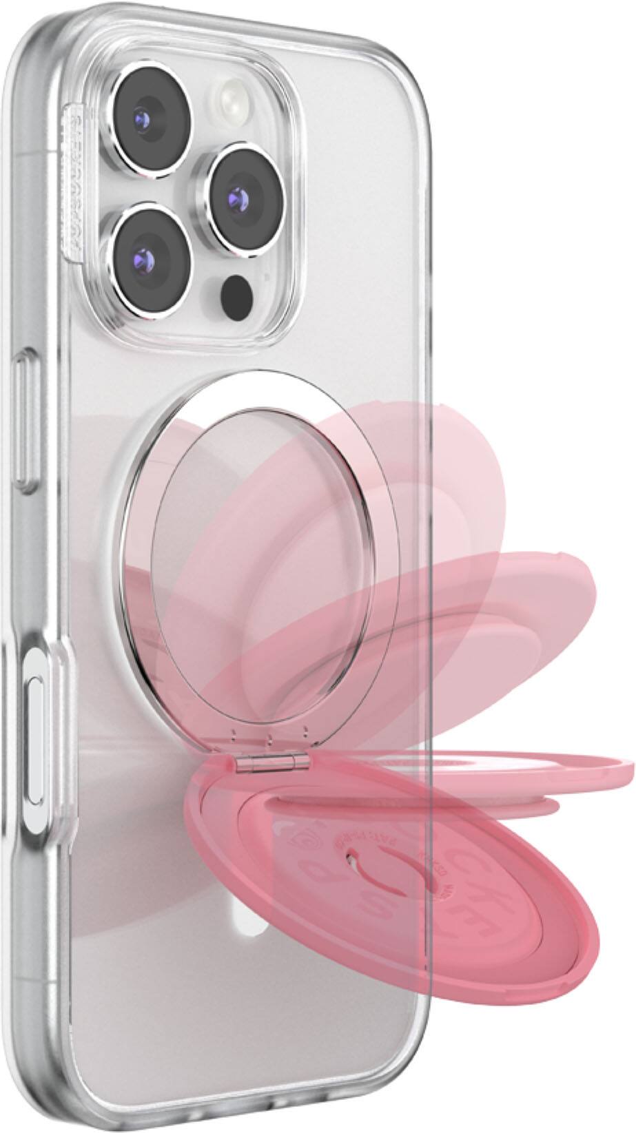 Back. PopSockets - MagSafe Kick-Out Universal Magnetic Grip & Stand with Adapter Ring for Cell Phones - Putty.