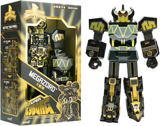 MIGHTY MORPHIN POWER RANGERS
INSTRUCTION PANEL:
SET INCLUDES:
- MEGAZORD
- SUPER EBORKE
- 7 TOYS
- 2 BATTERIES
- POWER STRIP
ACTIVATE! MEGAZORD SUPER EBORKE THE X-RAY ACTION FIGURE!
14+