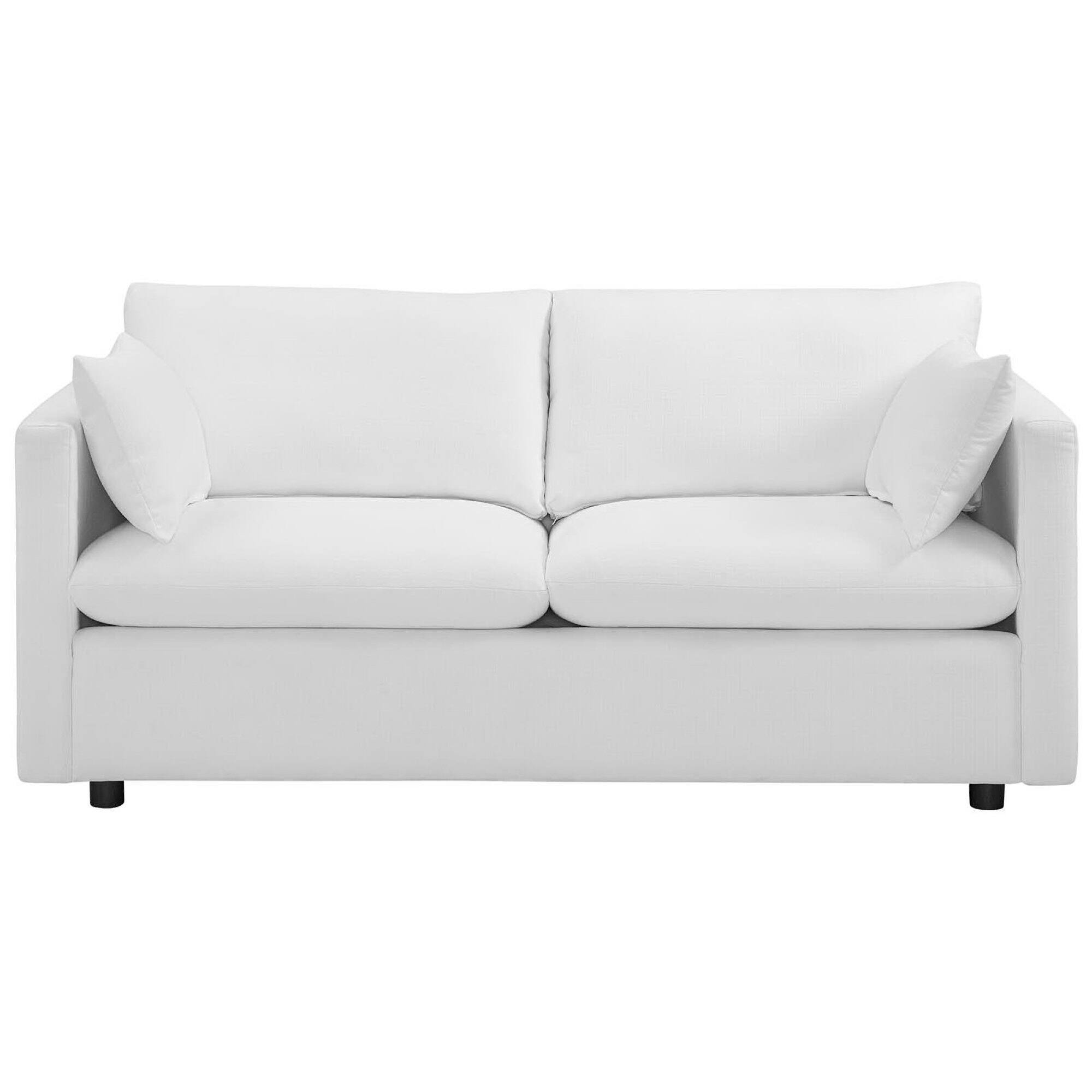 Back. Modway - Activate Upholstered Fabric Sofa by Modway - White.
