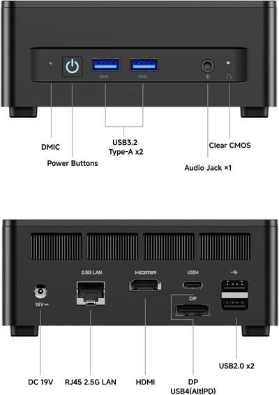 Minisforum UM760 Slim Mini PC AMD Ryzen 5 7640HS 16GB RAM, 512 GB Minisforum UM760 Slim Mini PC AMD Ryzen 5 7640HS 16GB RAM, 512 GB