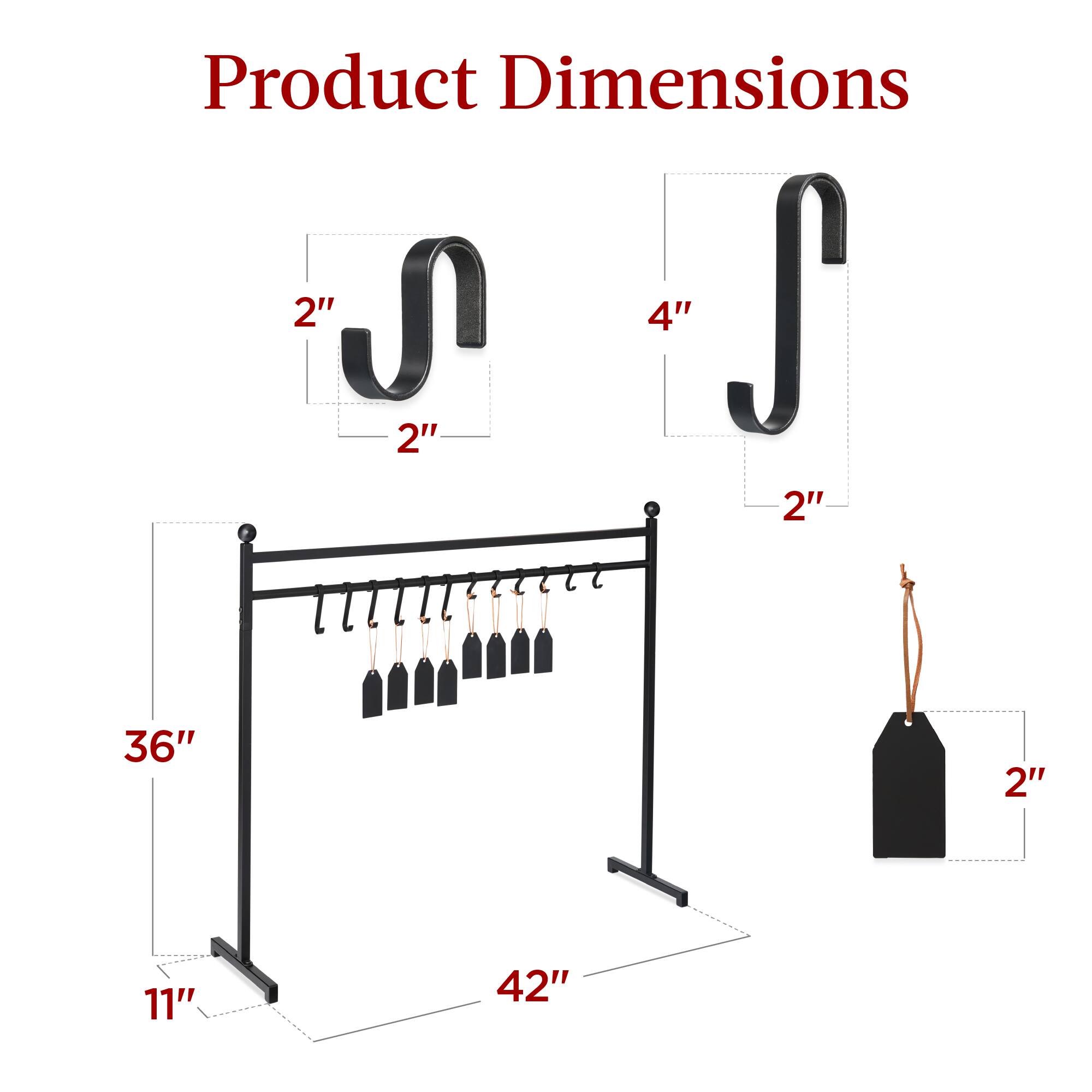 Product Dimensions

- 2" x 2"
- 4" x 2"
- 36" x 11"
- 42"