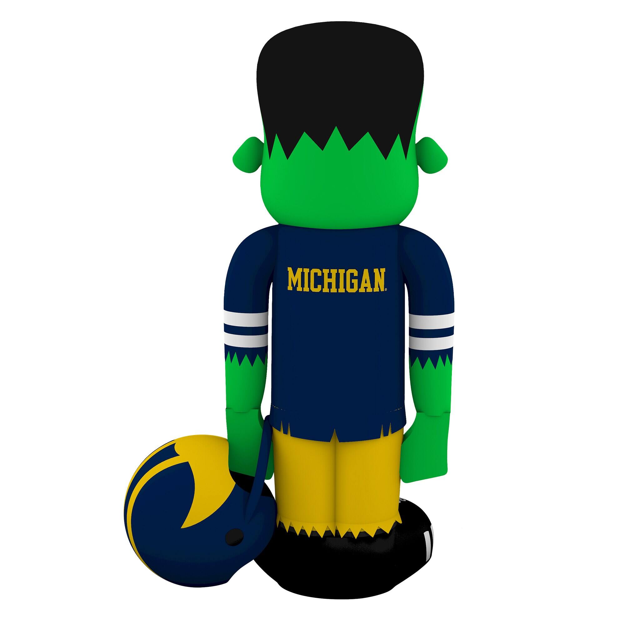 Alt View 1. Sporticulture - Michigan Wolverines Halloween Lawn Inflatable Steinbacker - Multicolor.