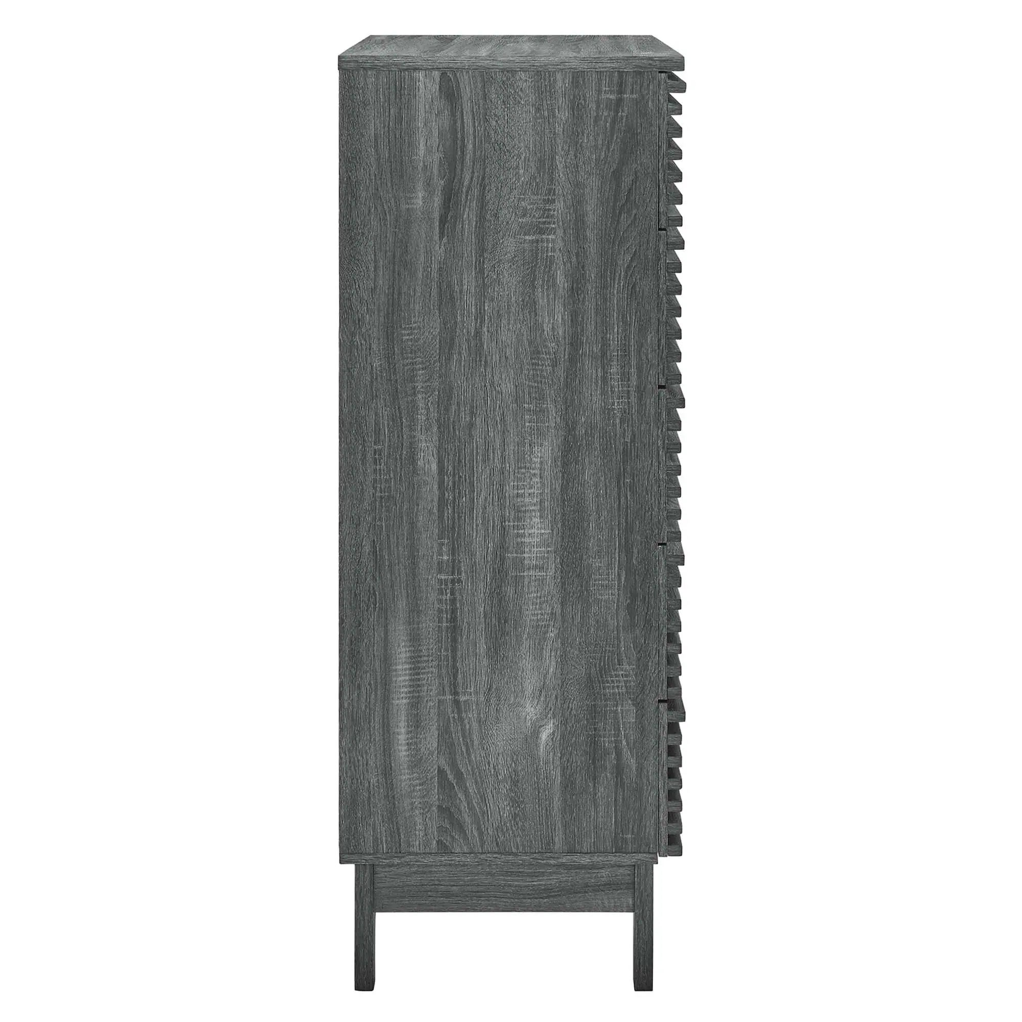 Alt View 1. Modway - Render 5-Drawer Dresser Chest by Modway - Charcoal.