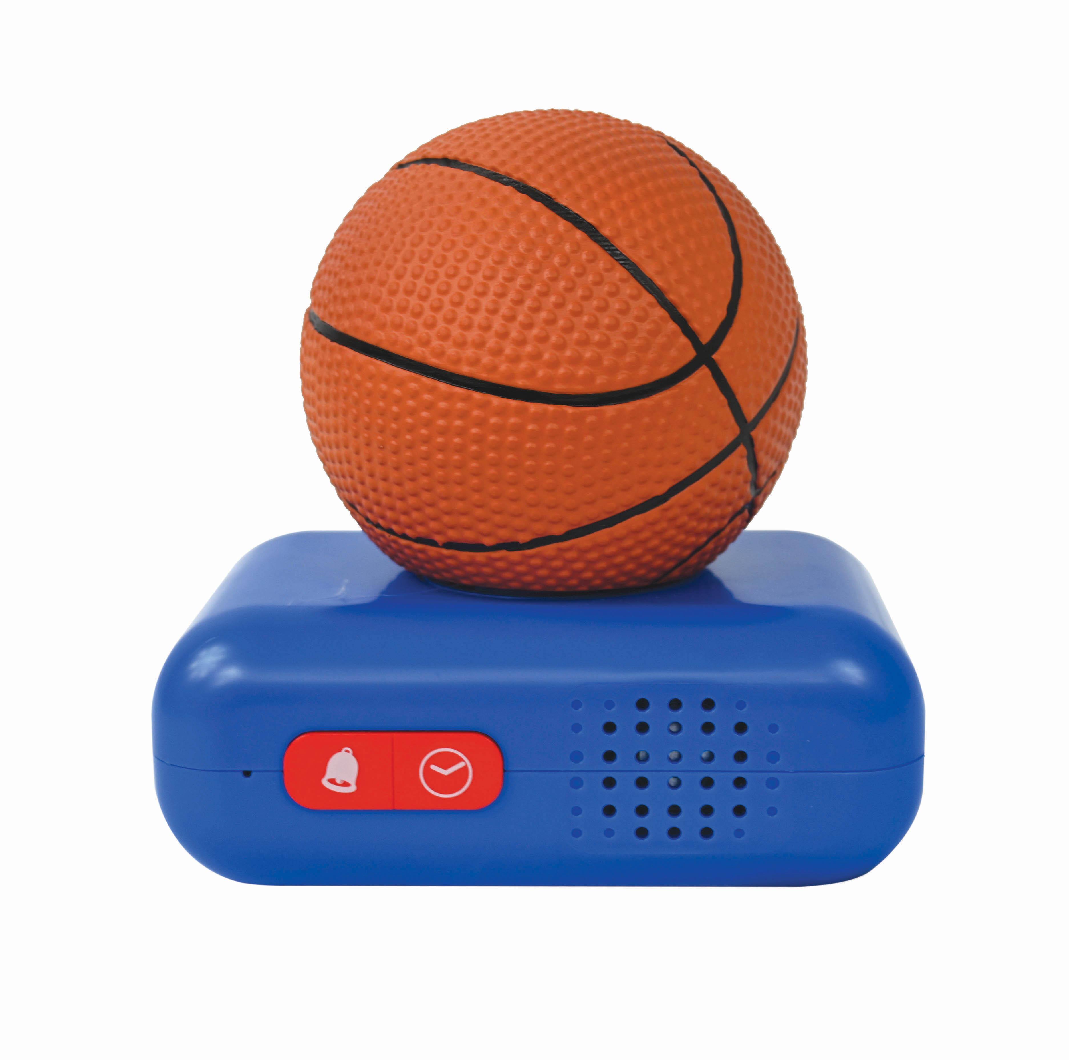 Alt View 9. Lexibook - Digital Alarm Clock with 3D Basketball Night Light and Sound Effects - ORANGE.