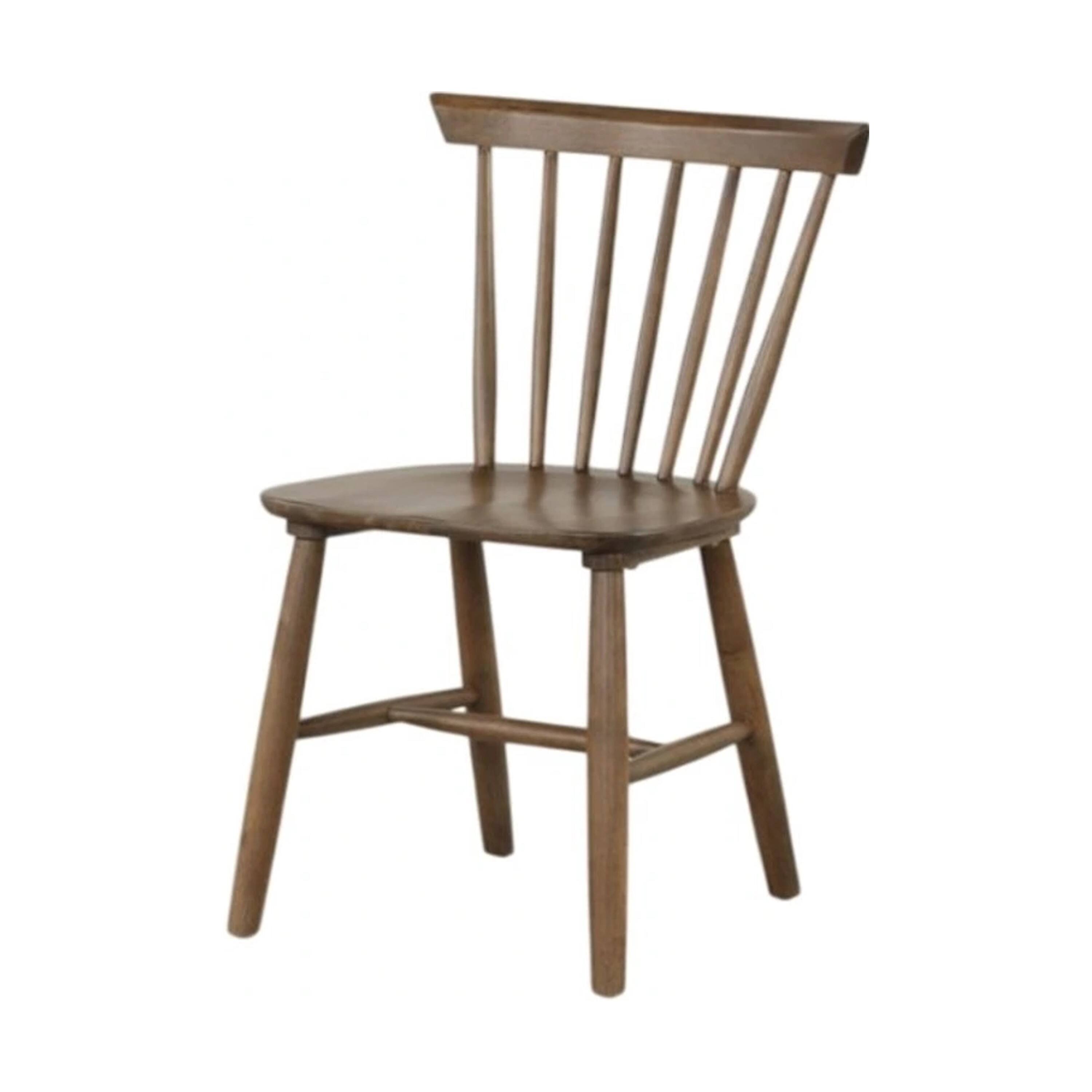 Alt View 1. Manhattan Lane - Baylee Side Dining Chair Set of 2, Spindle Back, Tapered Legs - Walnut Brown.