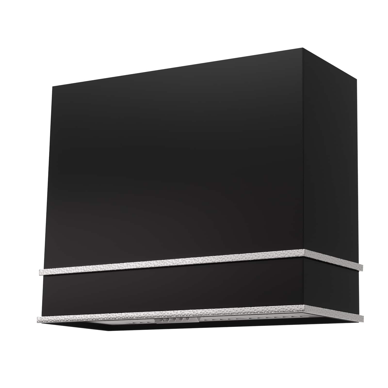 Akicon - 36 inches - Externally Vented - Wall Range Hood - Black with Nickel