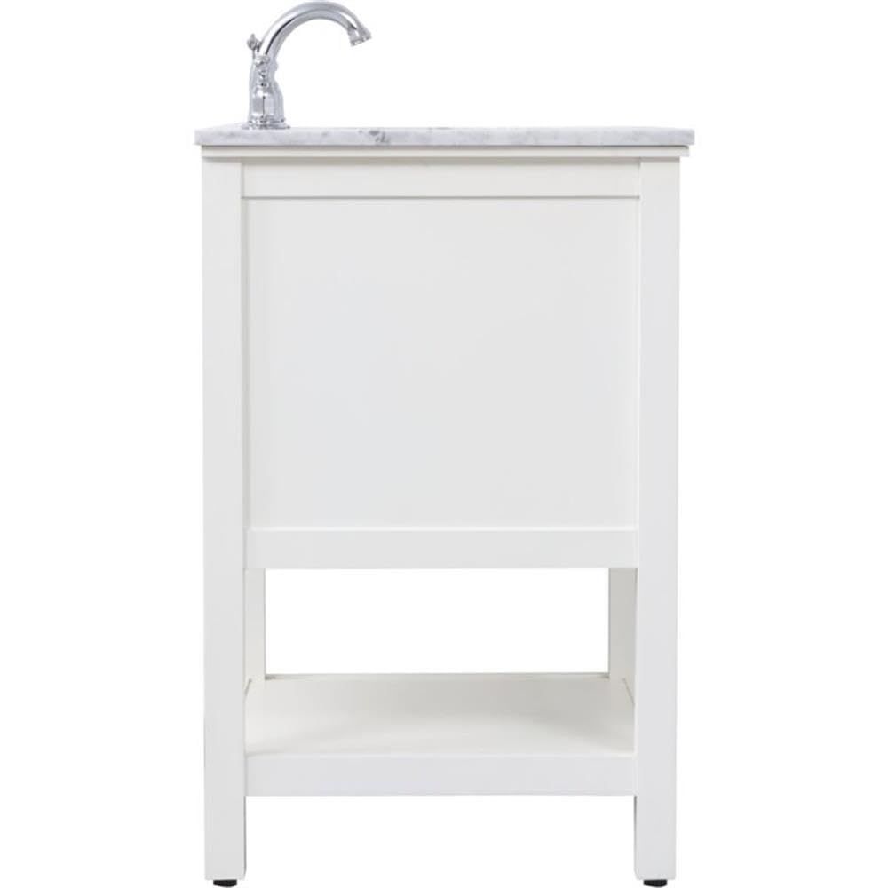 Alt View 1. Elegant Kitchen and Bath - 24 in. Single bathroom vanity set in White - White.