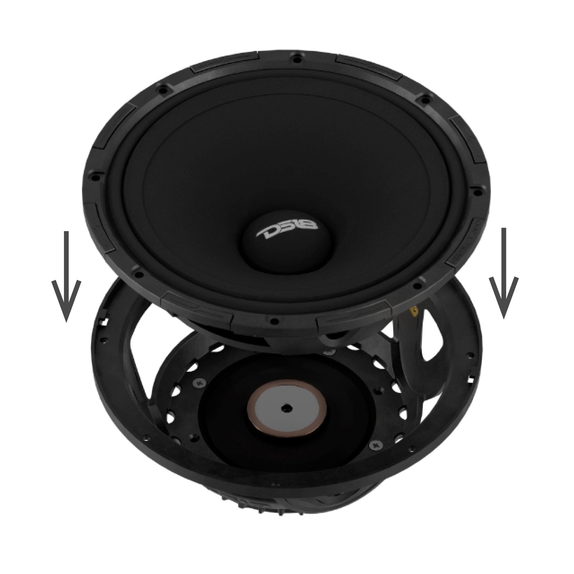 Alt View 4. DS18 Audio - PROJECT360 8" Neodymium Loudspeaker, 350W RMS 4-Ohm.