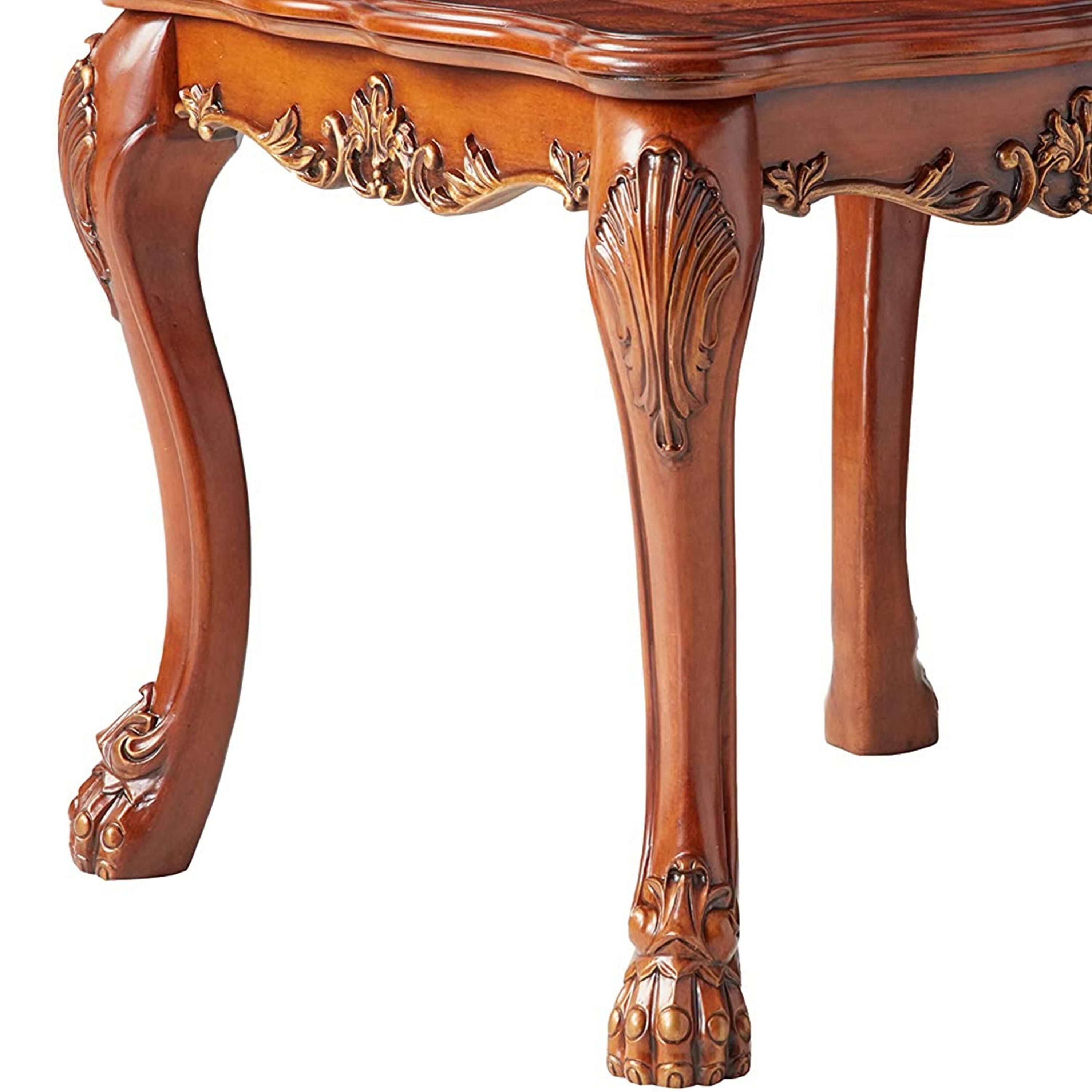 Alt View 1. Manhattan Lane - Wooden End Table In Traditional Style - Brown.