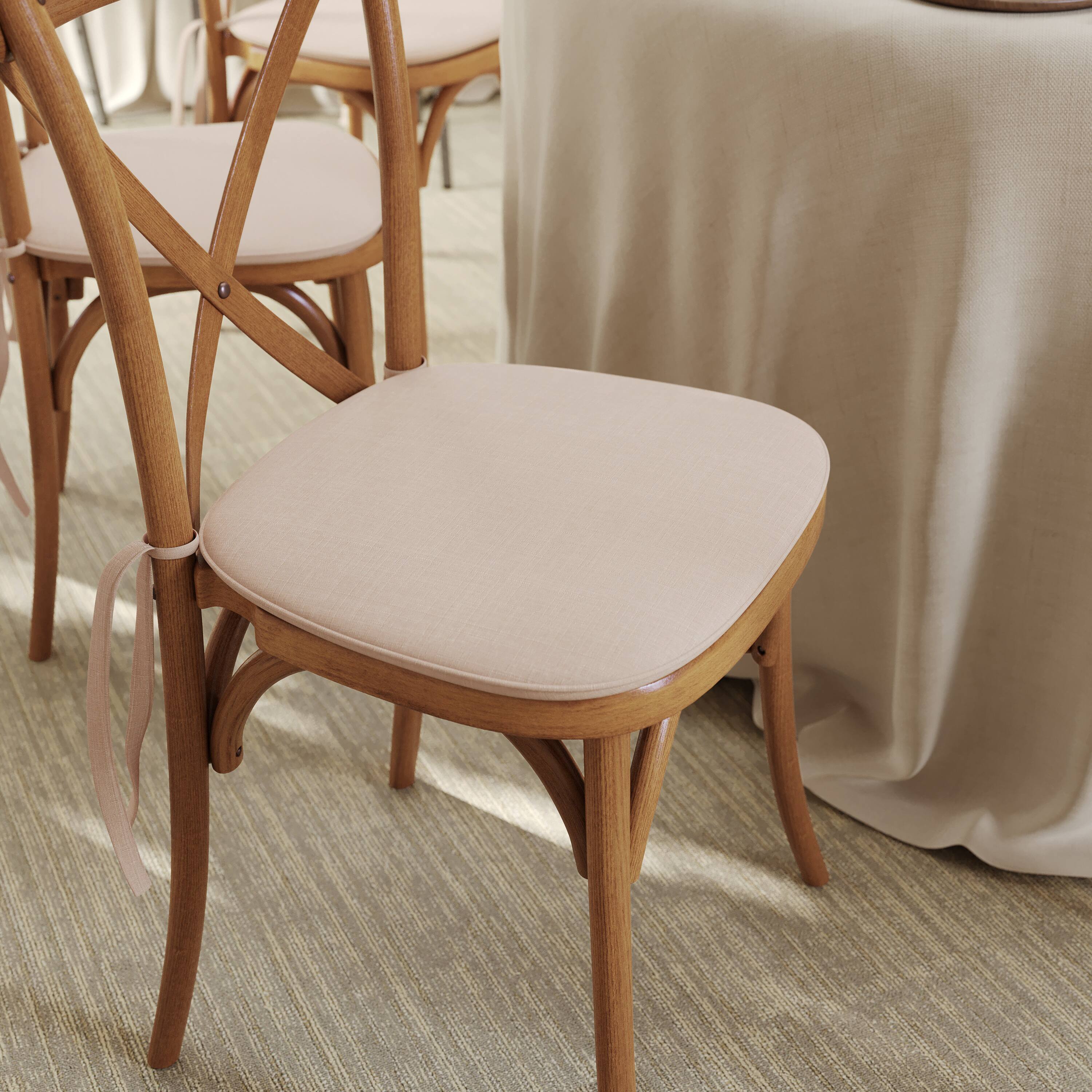 Alt View 1. Emma + Oliver - Thin Cushion - Natural.