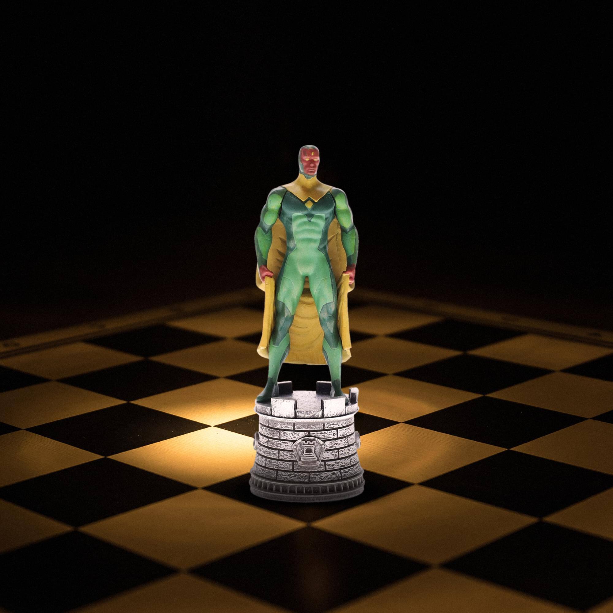 Alt View 5. Marvel - Marvel Chess Collection #23 Vision (Rook) | Chess Piece Only.