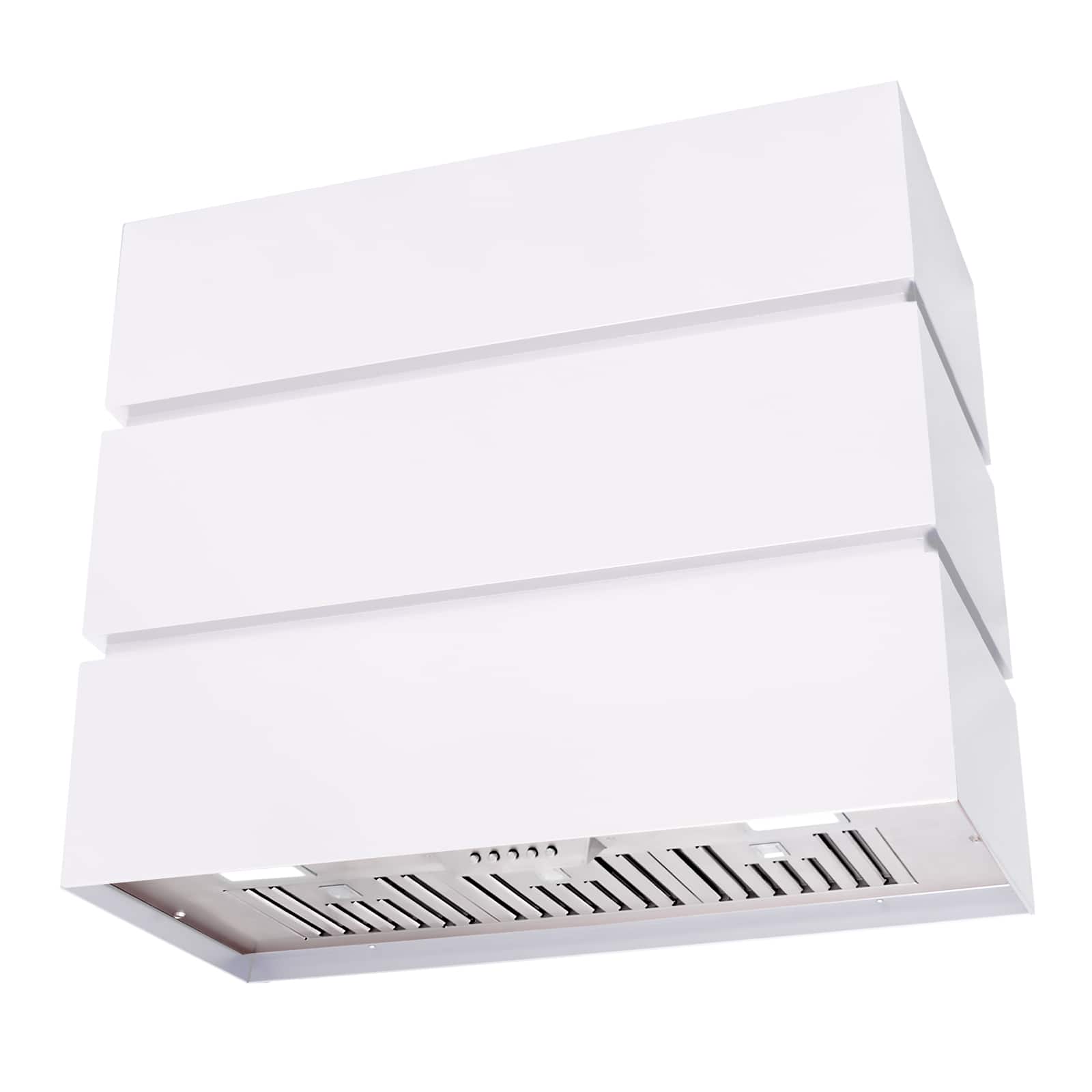 Akicon - 36 inches - Externally Vented - Wall Range Hood - White