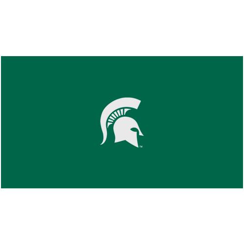 Alt View 1. Imperial - Michigan State Spartans 8' Billiard Cloth - Multicolor.
