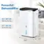 Powerful Dehumidifier COSTWAY 95'F, 90% RH 100 Pints Per Day 20" 65F, 60% RH 36 Pints Per Day 13.5" 9.5"