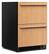 Alt View 9. KitchenAid - 4.2 Cu. Ft. Undercounter Double-Drawer Refrigerator/Freezer - Panel Ready.