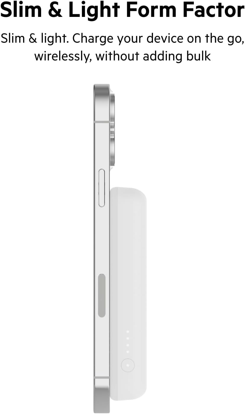 **Slim & Light Form Factor**

Slim & light. Charge your device on the go, wirelessly, without adding bulk