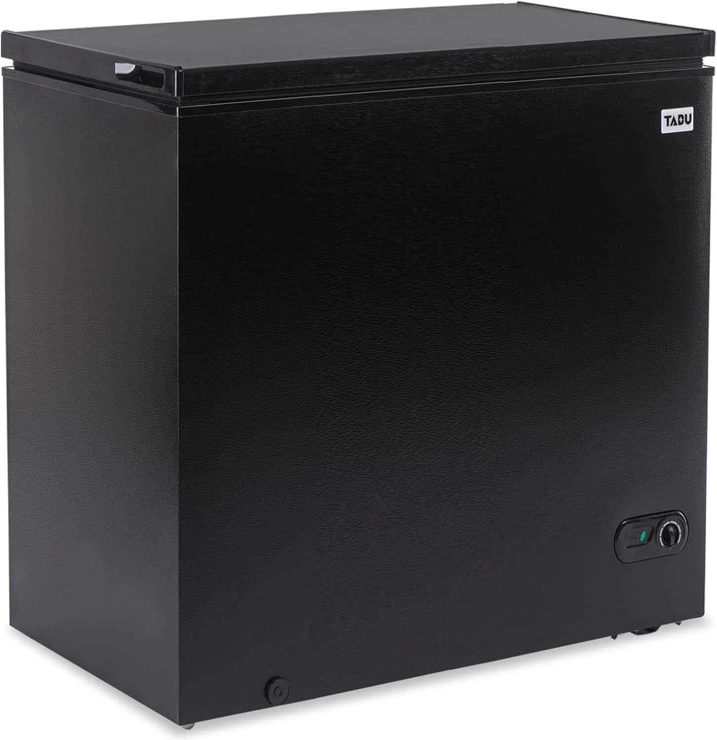 Circus Cirle - 12.0 cubic feet horizontal deep freezer, with 7-level adjustable thermostat, removable storage basket - Black
