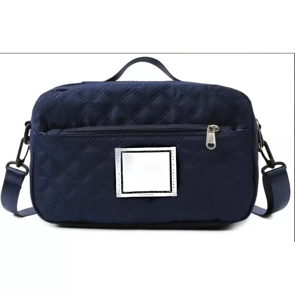 Front. Wikistore - Wikistore 3D Diamond Pattern Small Tote with Dry Wet Separation and Double Pockets Dark Blue - Dark Blue.