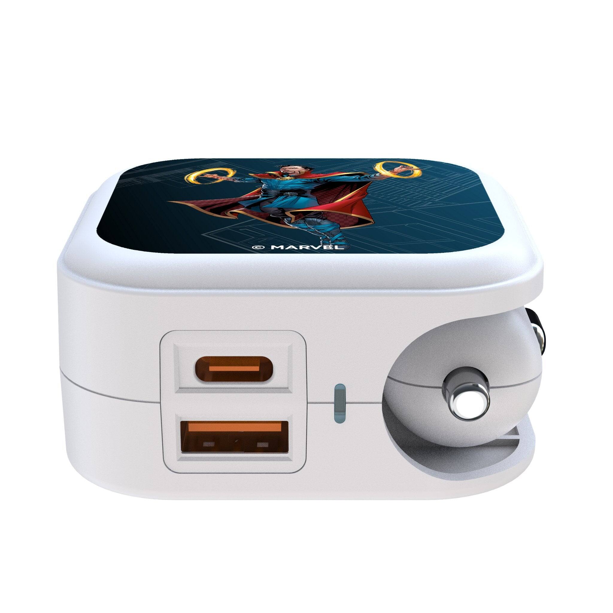 Angle. Keyscaper - Marvel MechLine 2 in 1 USB Charger - Doctor Strange.