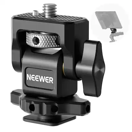 Front. Neewer - Monitor Mount 2-Pack, Cold Shoe, 360°/180°.