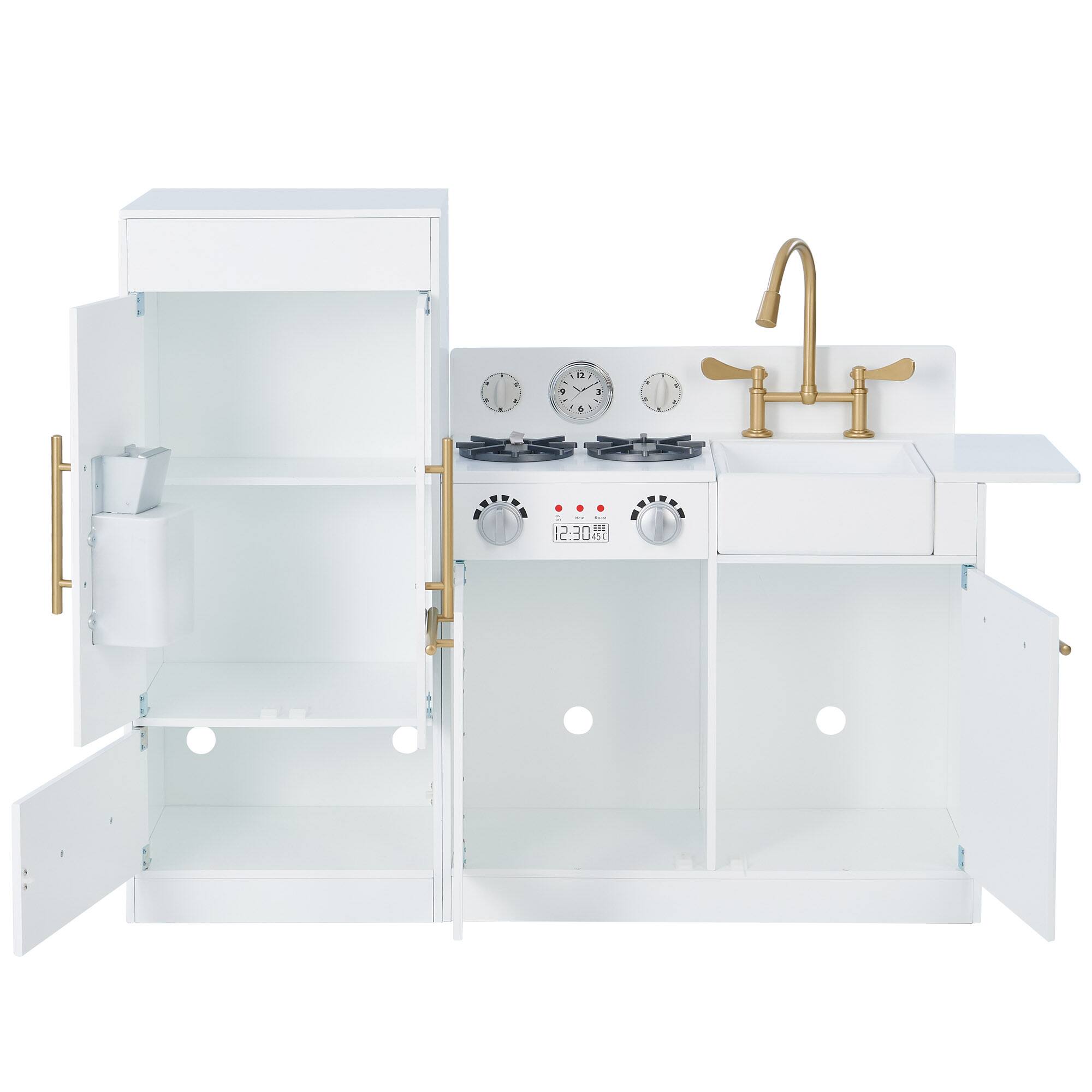 Alt View 6. Teamson Kids - Teamson Kids Little Chef Charlotte Modern Play Kitchen, White/Gold.