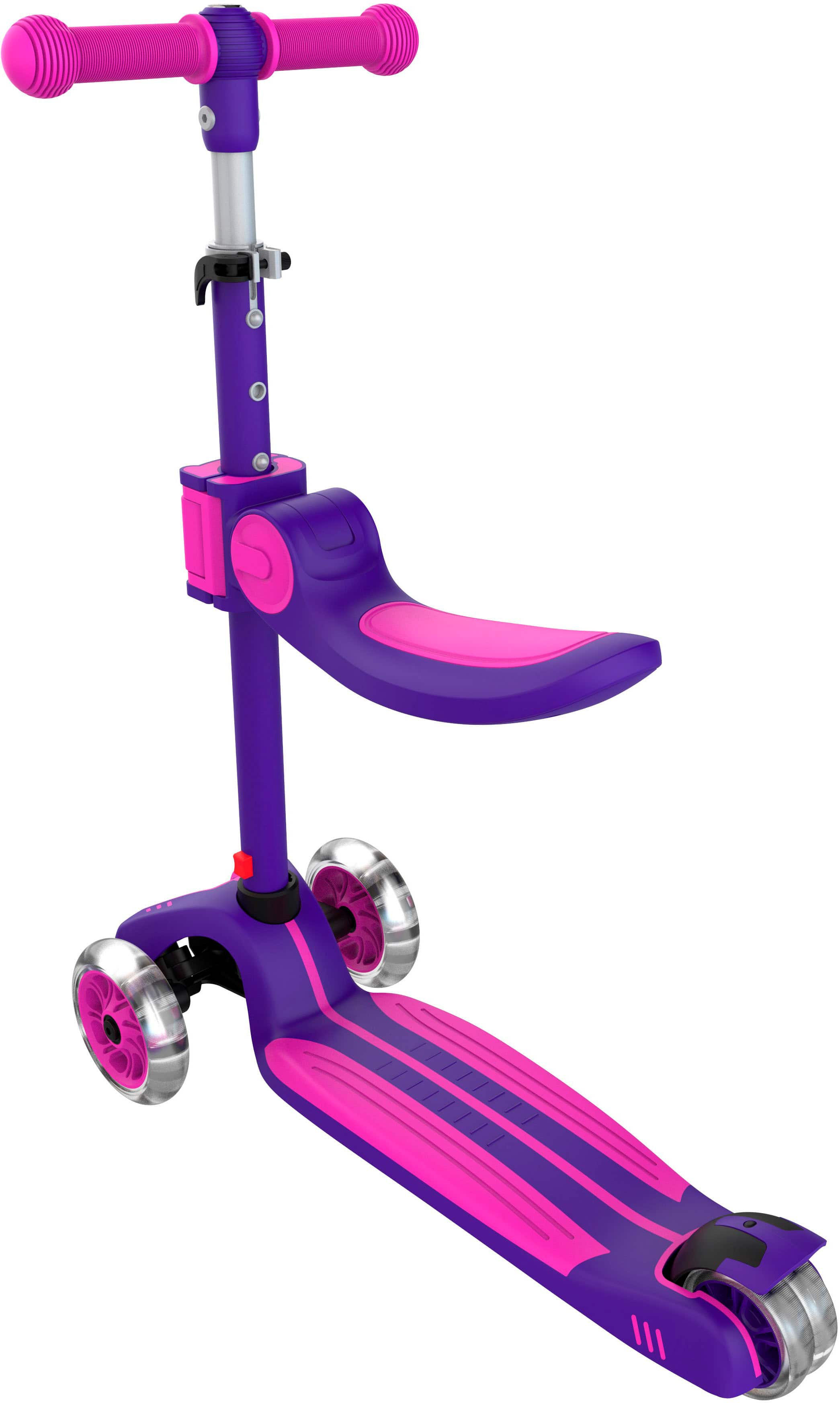 Left. GoTrax - LS1 Pro 3-Wheel Kick Scooter - Purple.