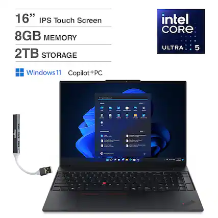16" IPS Touch Screen
8GB MEMORY
2TB STORAGE
intel CORE ULTRA 5
Windows 11
Copilot+PC