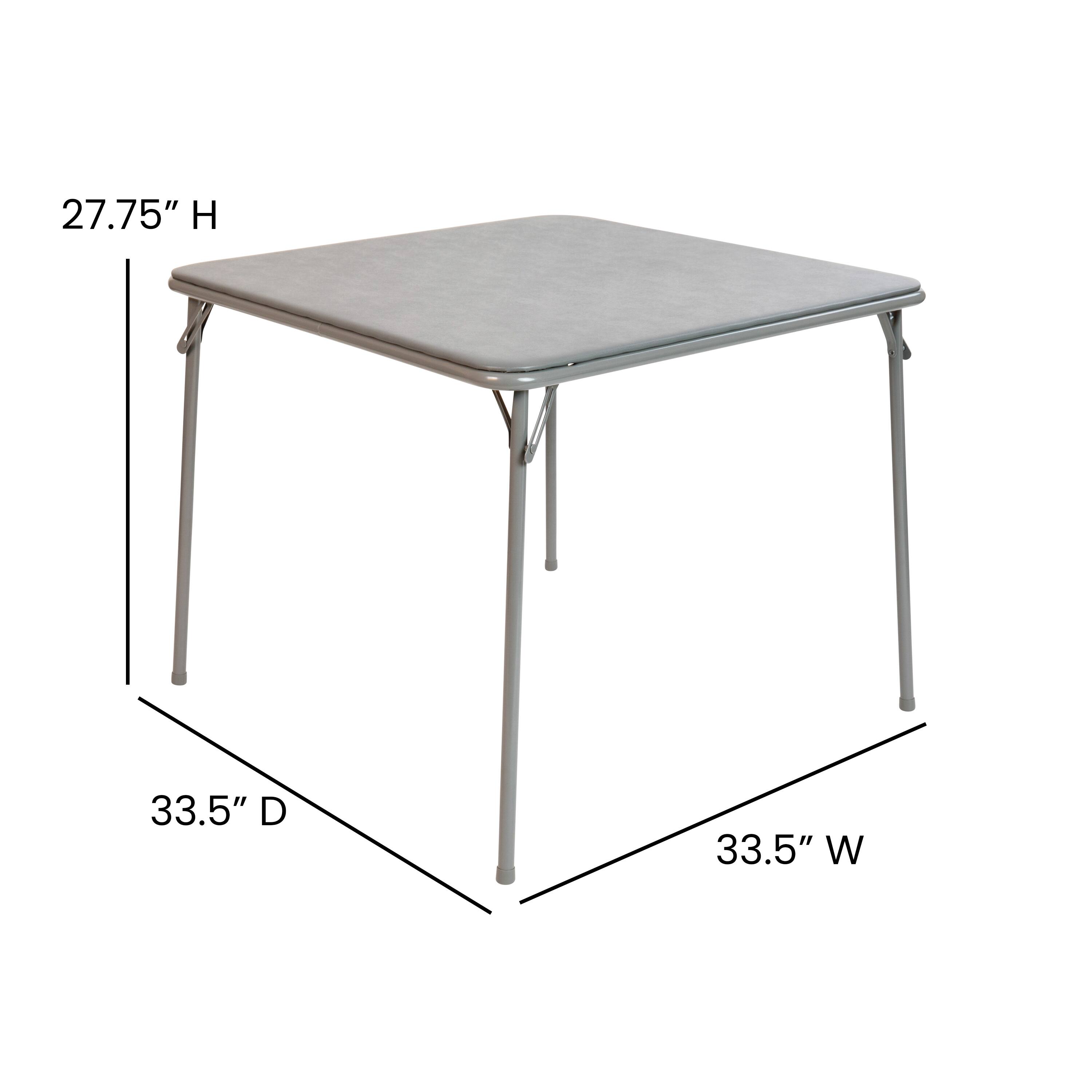 27.75" H  
33.5" D  
33.5" W