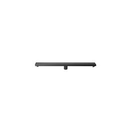 Alfi - 32" Matte Stainless Steel Linear Shower Drain with Solid Cover - Black