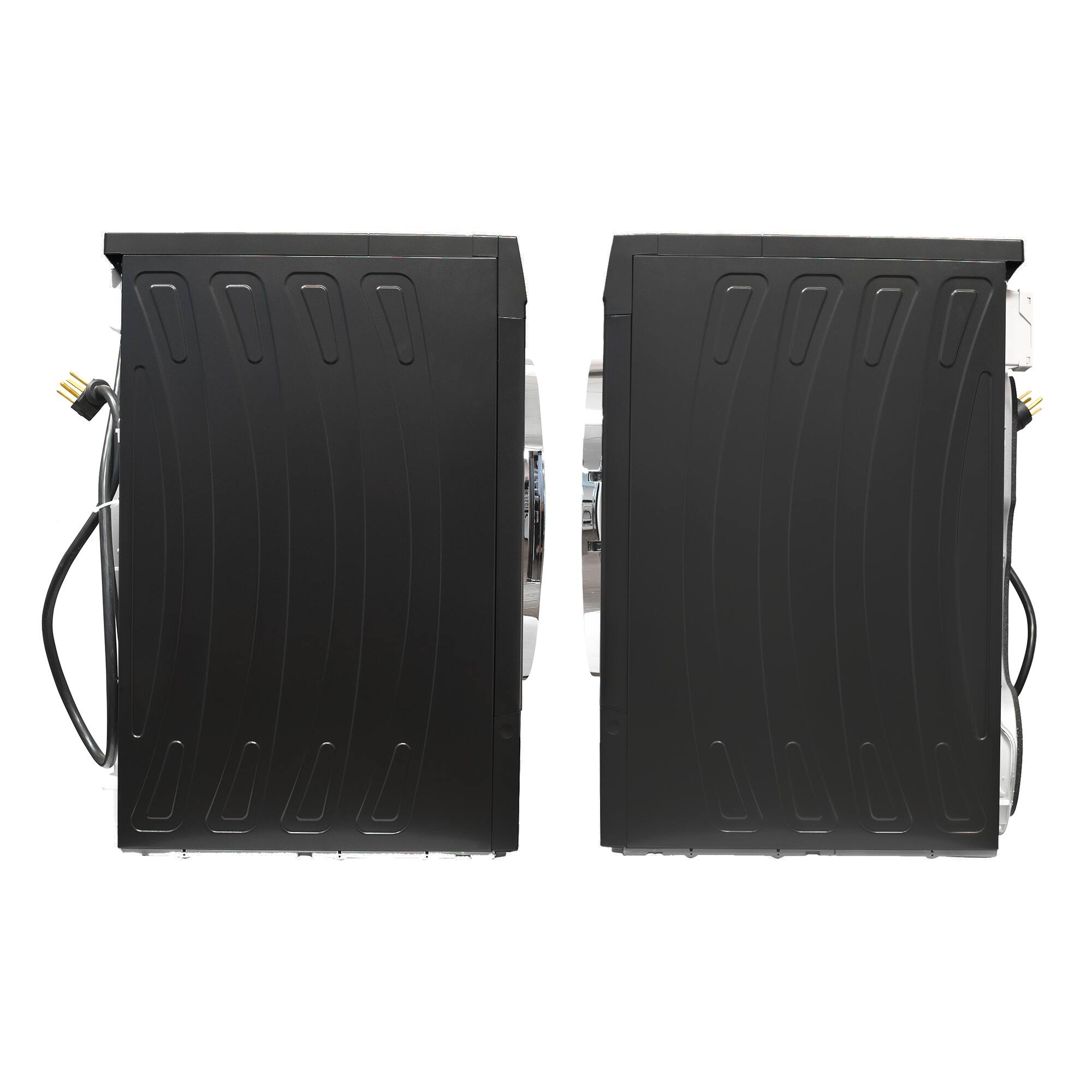 Alt View 3. Conserv - Conserv 4 Cu. Ft. Ventless Condensing Electric Dryer | Sanitize, LED, Reversible Door | Energy Star 220V - Stackable - Matte Black.