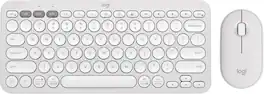 Logitech - Pebble 2 Mouse and Keyboard Combo - Tonal White