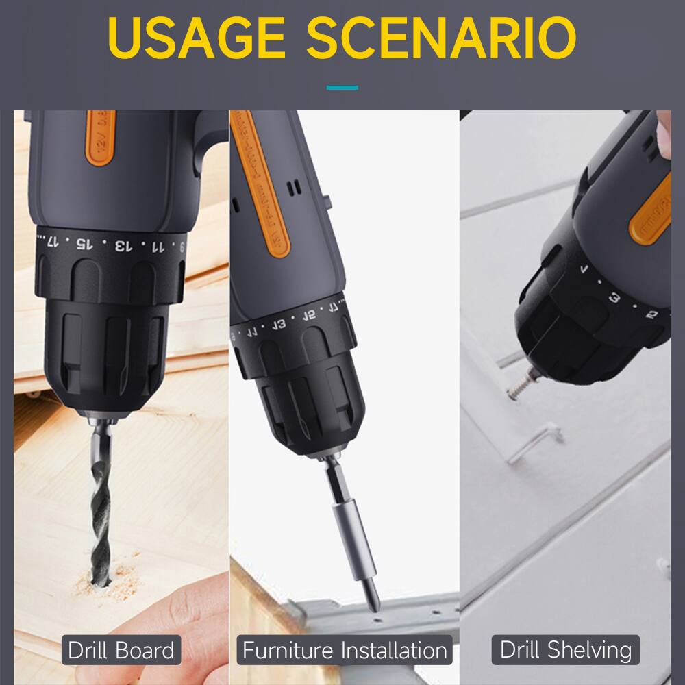 USAGE SCENARIO

1. Drill Board
2. Furniture Installation
3. Drill Shelving