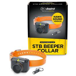 Dogtra - STB Beeper Dog Collar with Piezoelectric Sensor | Audible Up to 400 Meters and Waterproof - Hawk Version - Black