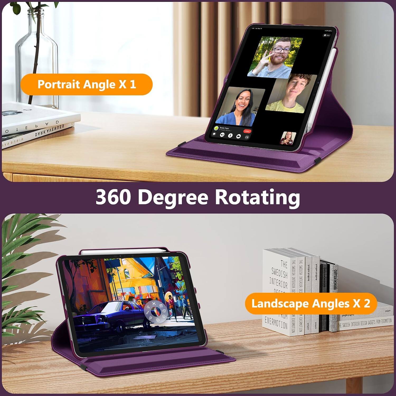 Portrait Angle X 1

360 Degree Rotating

Landscape Angles X 2