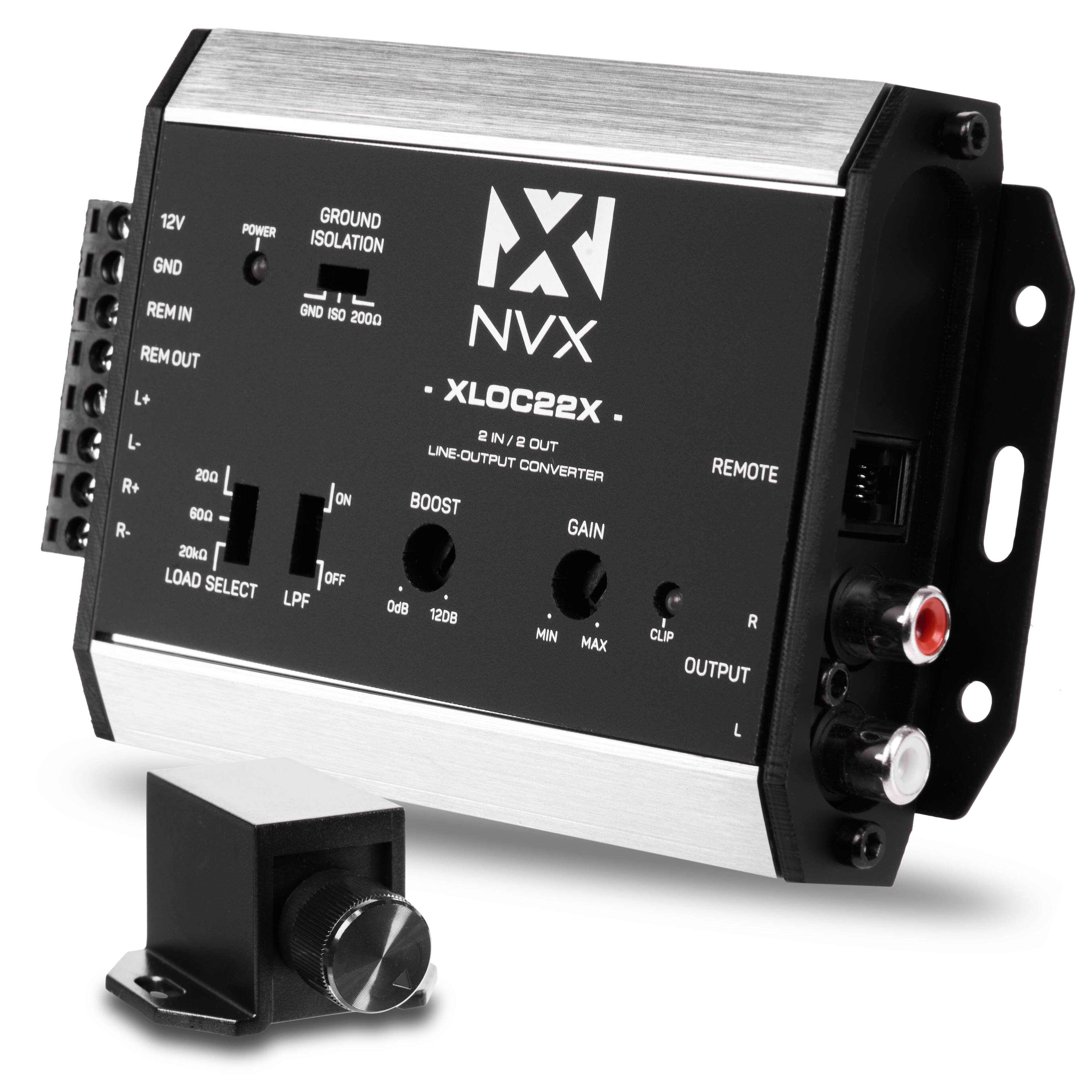 12V POWER GROUND ISOLATION NX GND REM IN GND ISO 2000 REM OUT NVX L+ XLOC22X L 2 IN/2 OUT UNE-OUTPUT 200 CONVERTER REMOTE R+ ON BOOST 600 R- GAIN 20kG LOAD SELECT OFF LPF 0dB 1208 R MIN CLIP MAX OUTPUT L