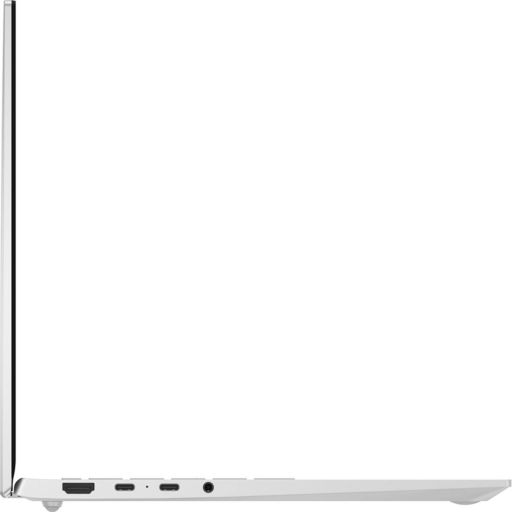Left. LG - gram 15.6" Copilot+ PC AMD Ryzen AI 7, 16GB RAM, 512GB SSD Touch Laptop - Silver.