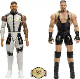 Mattel - Collectible - WWE Main Event: Showdown Jey Uso vs Bron Breakker Action Figure 2-Pack - COLLECTIBLES - Multicolor