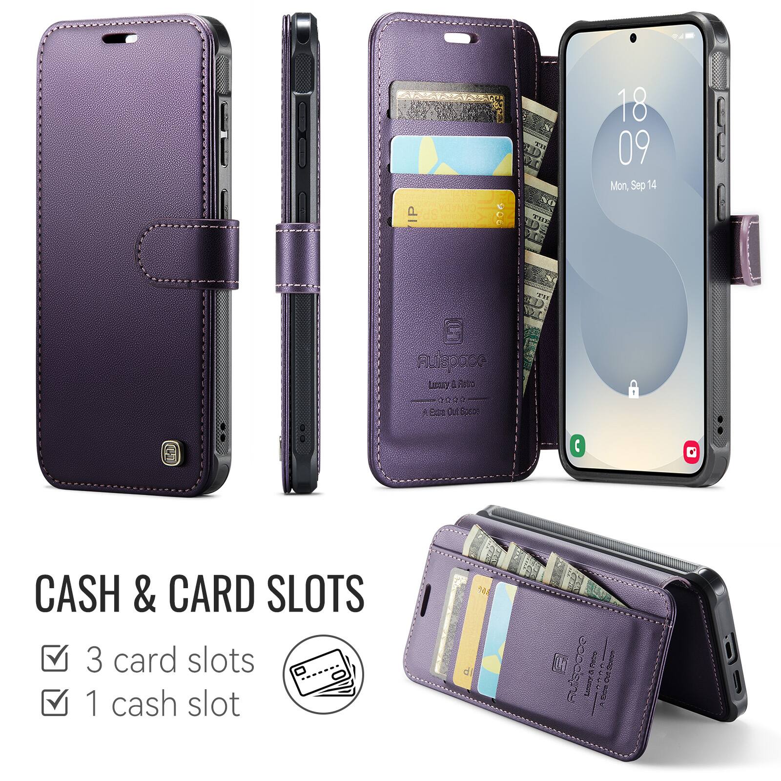 18 09 Mon, Sep 14

[CD] Auspace Luxury & Retro Extra Out Space

CASH & CARD SLOTS
- 3 card slots
- 1 cash slot