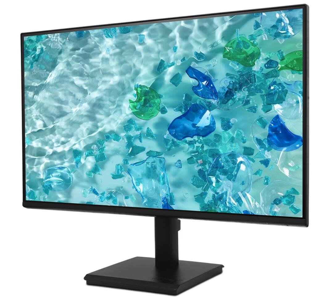 Left. Acer - Acer Vero V247Y G 24" Class LCD Monitor - 16:9 - Black - 23.8" Viewable - 250 Nit - 4 ms - HDMI - VGA - Black.
