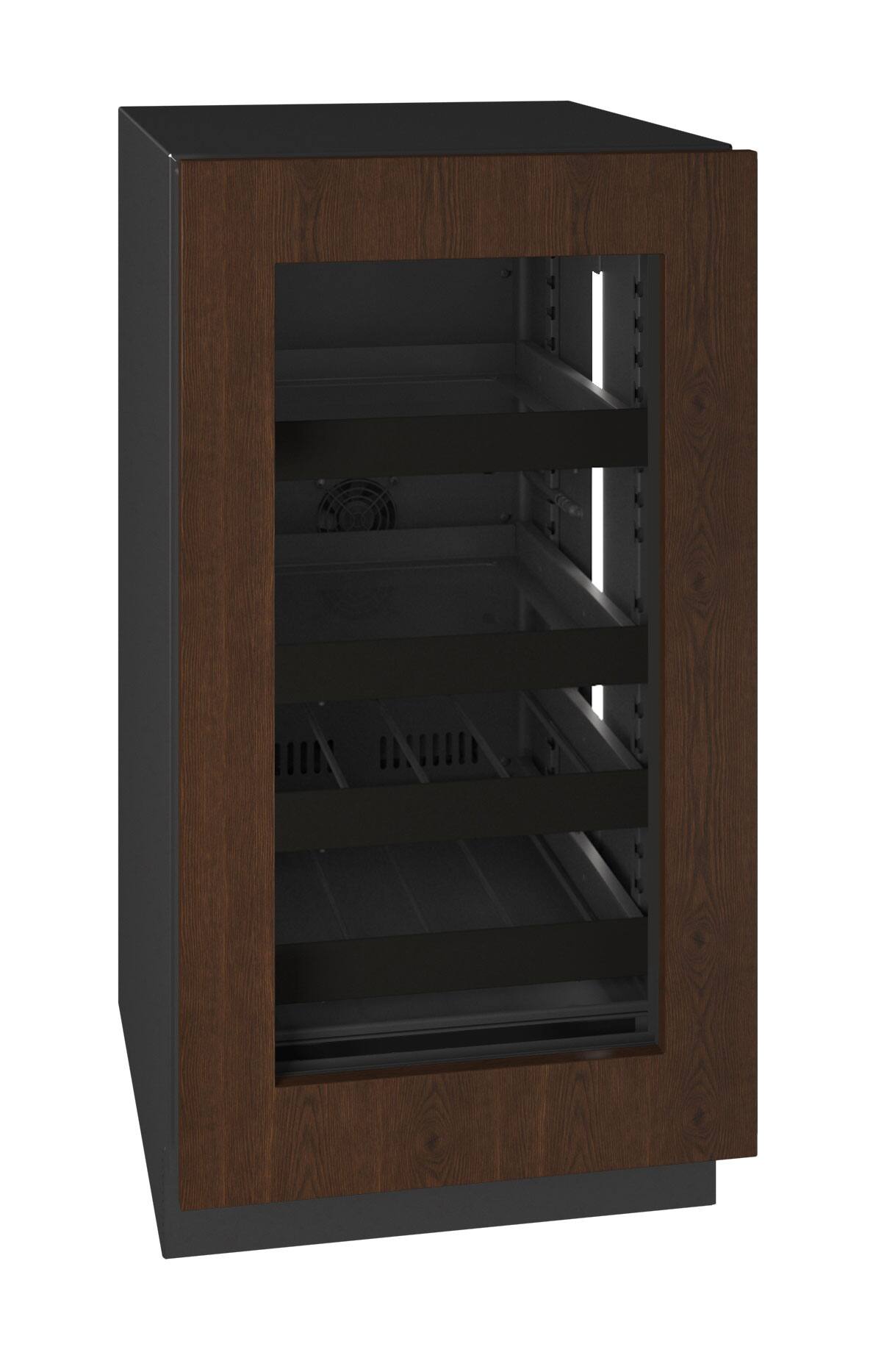 Angle. U-Line - U-Line 18"W. 3.5 Cu.Ft. Built-In Beverage Center - Panel Ready Frame/Glass - Integrated Frame.