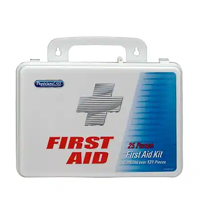 PhysiciansCARE
FIRST AID
25 Person First Aid Kit
Contains over 131 Pieces