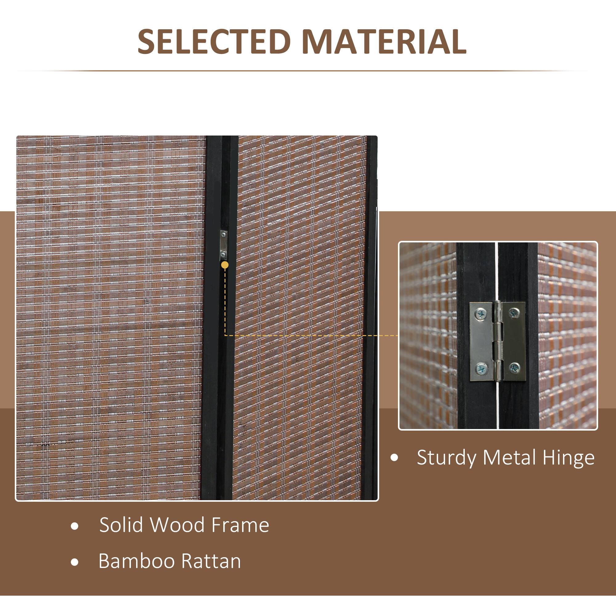 SELECTED MATERIAL

- Solid Wood Frame
- Bamboo Rattan
- Sturdy Metal Hinge