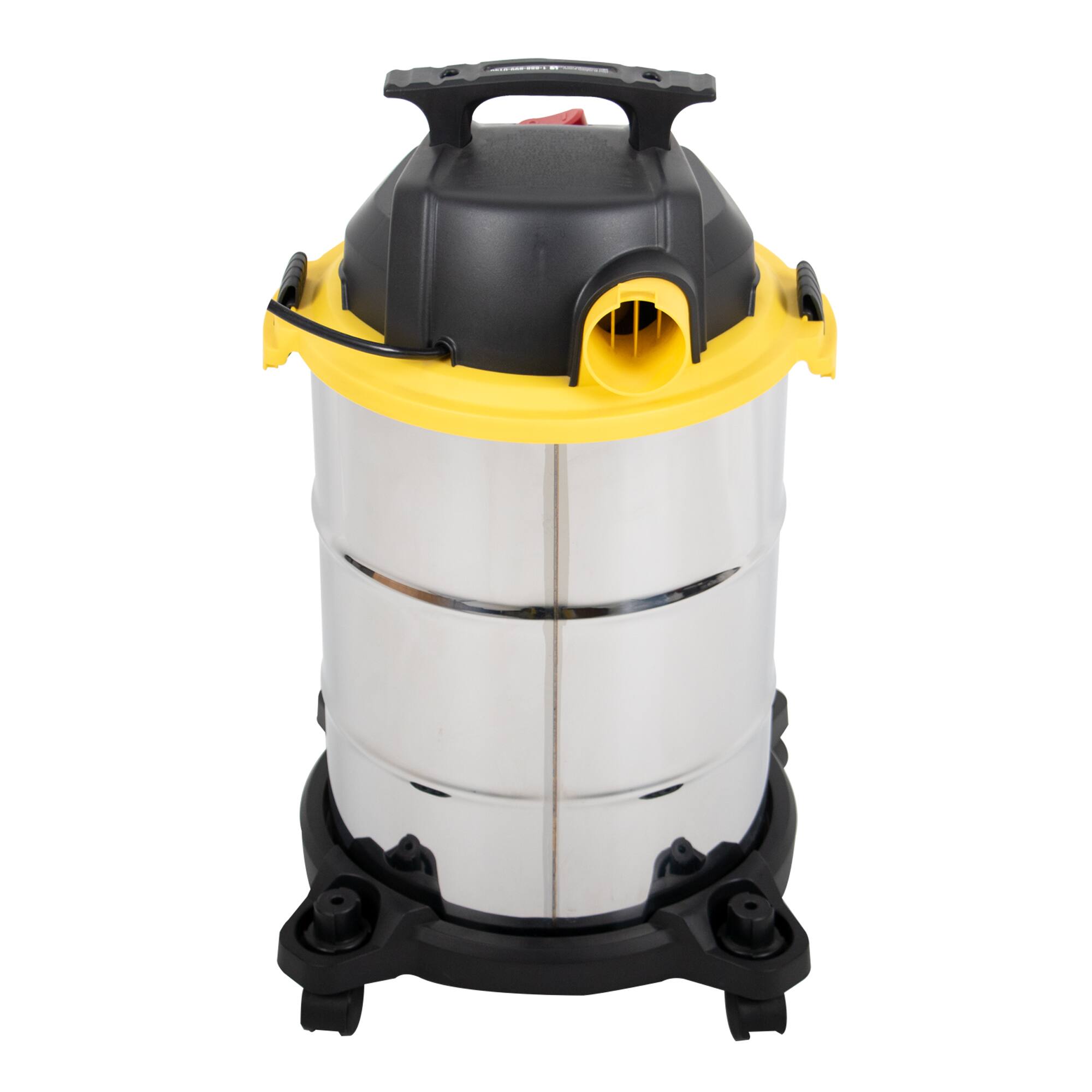 Back. Stanley - Stanley 8 Gallon 5.0 HP Poly Wet Dry Vacuum with Hose and Accessories (SL18117P) - Black and Yellow.