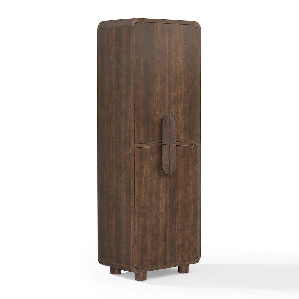 Alt View 2. Crosley Furniture - Millie Pantry - Brown.