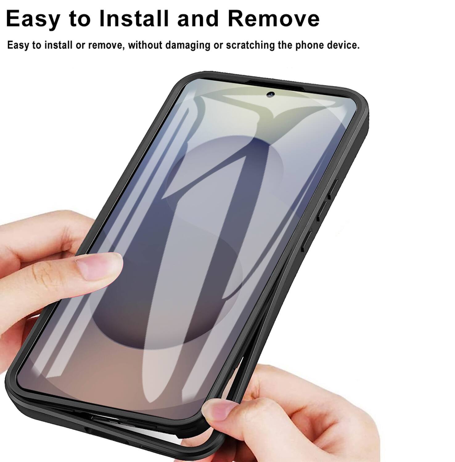 Easy to Install and Remove

Easy to install or remove, without damaging or scratching the phone device.