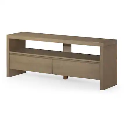 Front. Maven Lane - Maven Lane Ada Contemporary Wooden Media Unit in Refined Grey Finish - Refined Grey.