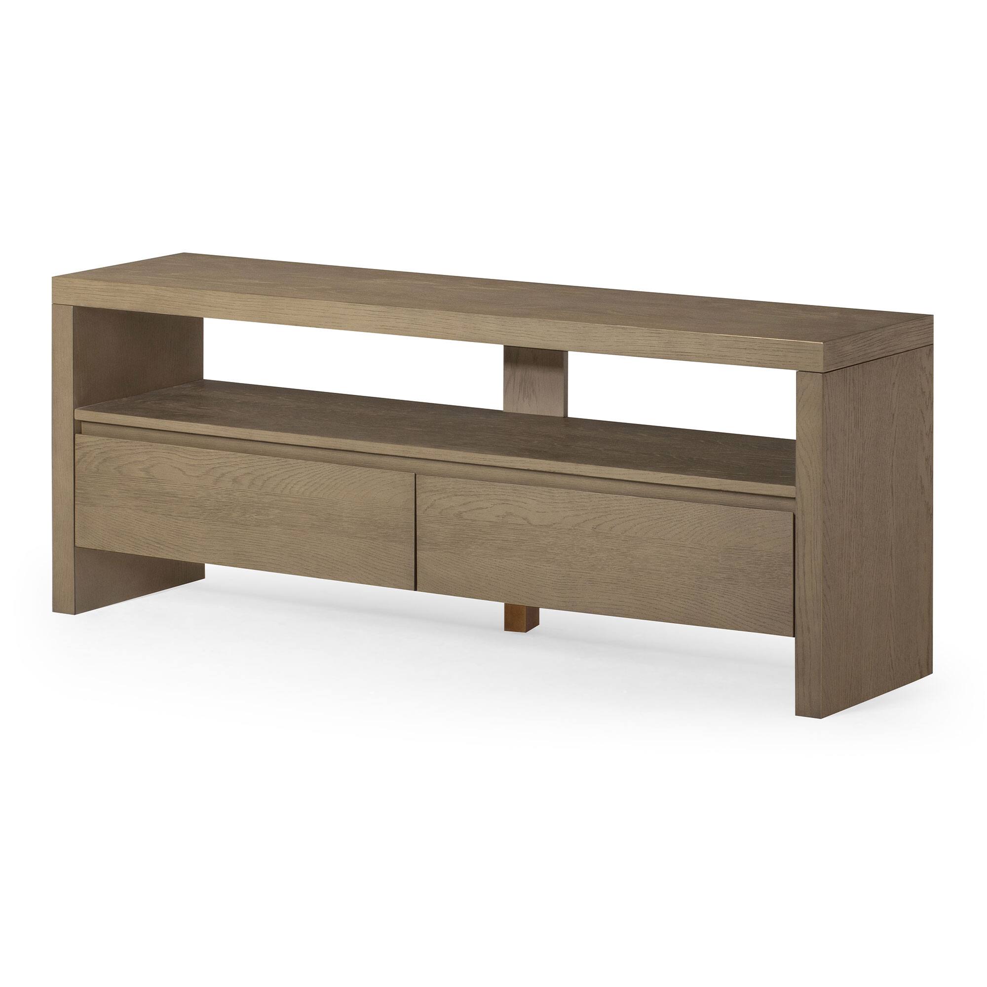 Front. Maven Lane - Maven Lane Ada Contemporary Wooden Media Unit in Refined Grey Finish - Refined Grey.