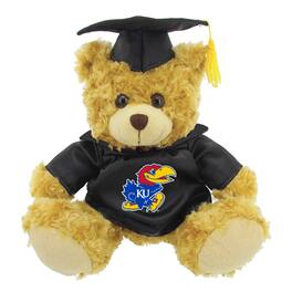Jardine - /Brown Kansas Jayhawks 12'' Graduation Plush Bear - Royal
