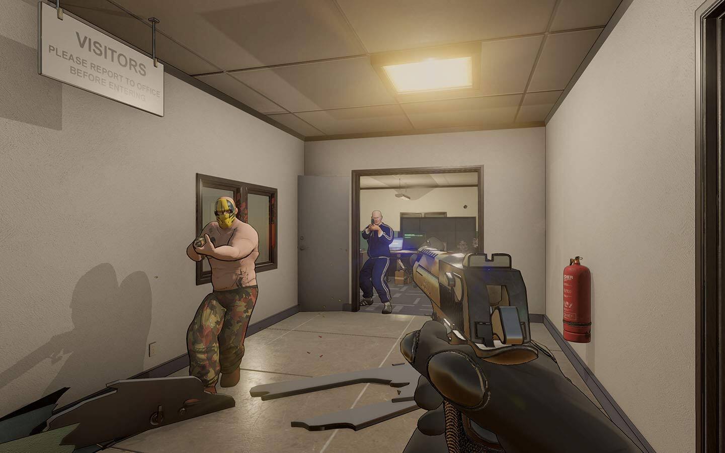 VISITORS  
PLEASE REPORT TO OFFICE BEFORE ENTERING