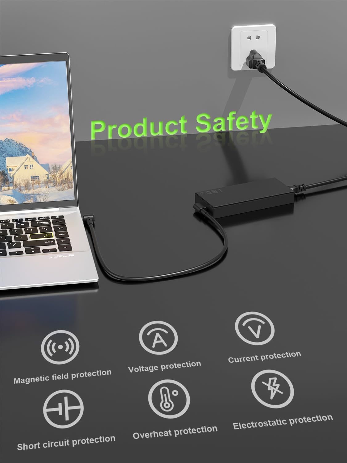 Product Safety

- Current protection
- Voltage protection
- Magnetic field protection
- Electrostatic protection
- Overheat protection
- Short circuit protection